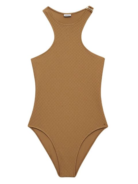 ANINE BING Morgan halterneck swimsuit - Brown - zdjęcie produktu nr 1