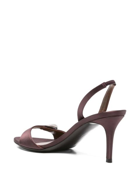Giuseppe Zanotti slingback crystal-embellished sandals - Brown