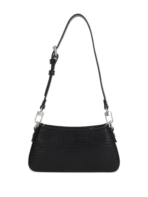Vivienne Westwood Tasha crocodile-embossed shoulder bag - Black