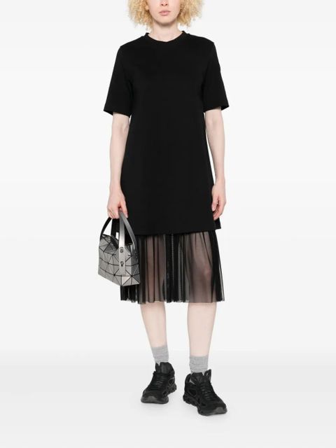 Moncler layered midi dress - Black