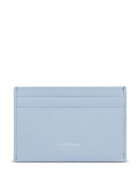 Ferragamo Gancini leather credit card holder - Blue