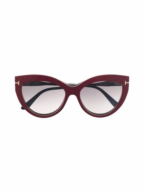 TOM FORD Eyewear detachable-frame cat-eye glasses - Black