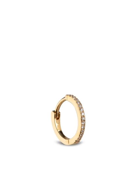 ANINE BING 14kt yellow gold small diamond hoop - zdjęcie produktu nr 1