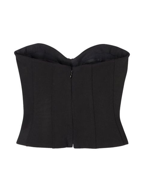 Balenciaga strapless bustier top - Black - zdjęcie produktu nr 2