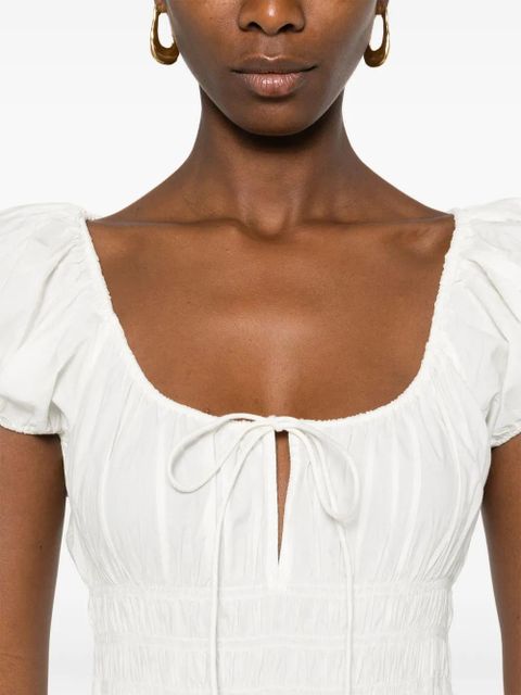 DÔEN Quinn midi dress - White