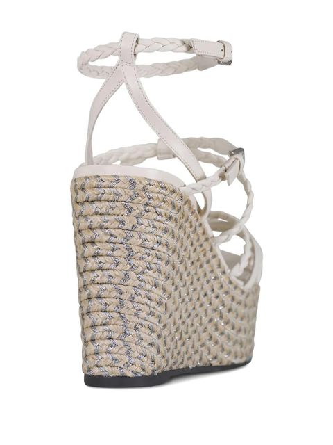 Jimmy Choo braided jute espadrilles - Neutrals
