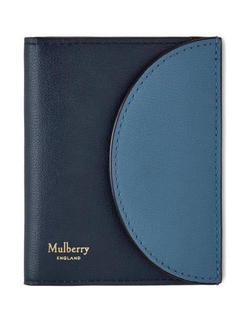 Mulberry micro-grain half-moon wallet - Blue - zdjęcie produktu nr 1
