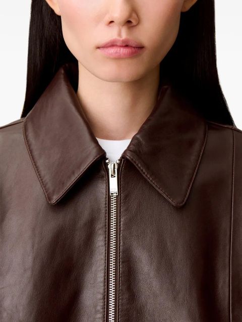 Claudie Pierlot leather jacket - Brown