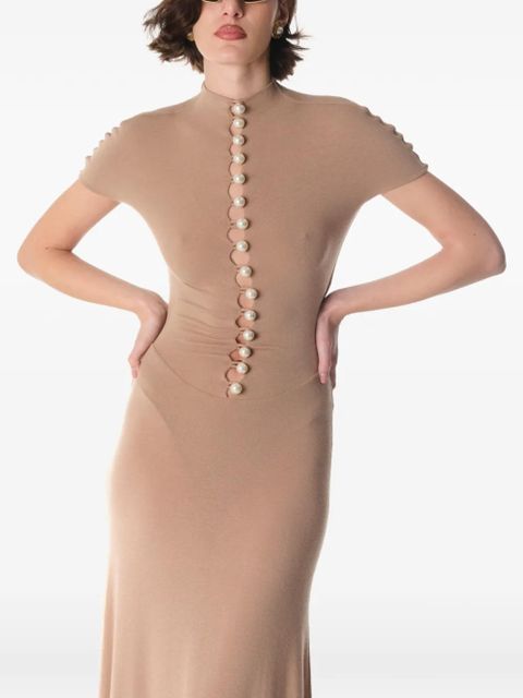 MANURÍ Mia maxi dress - Neutrals