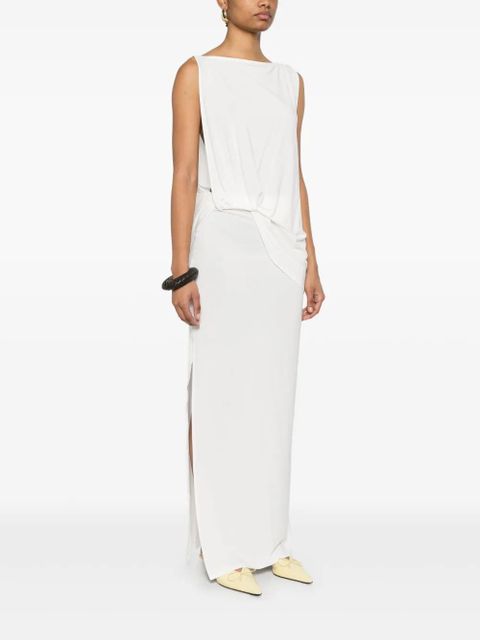 Jacquemus The Peplo maxi dress - White