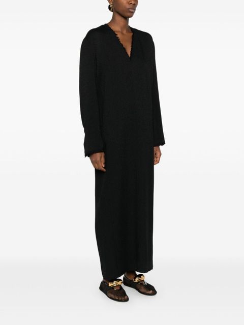 TOTEME Broad sabl� maxi dress - Black