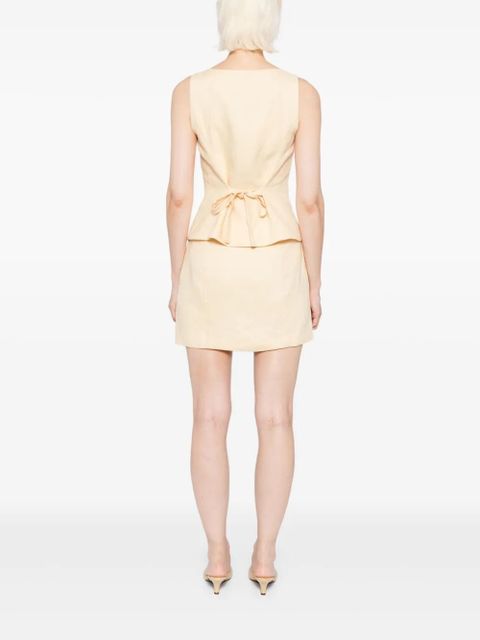 Reformation Lina linen two piece - Yellow