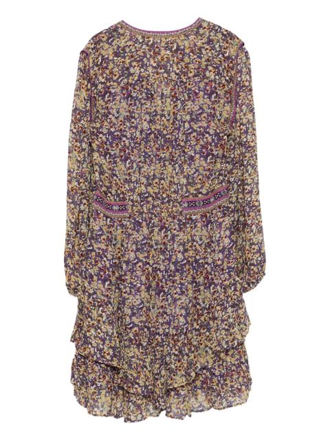 Ba&Sh floral-print ruffled mini dress - Purple - zdjęcie produktu nr 2