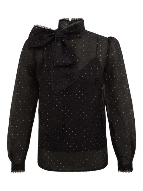 ZIMMERMANN bow polka-dot blouse - Black - zdjęcie produktu nr 1
