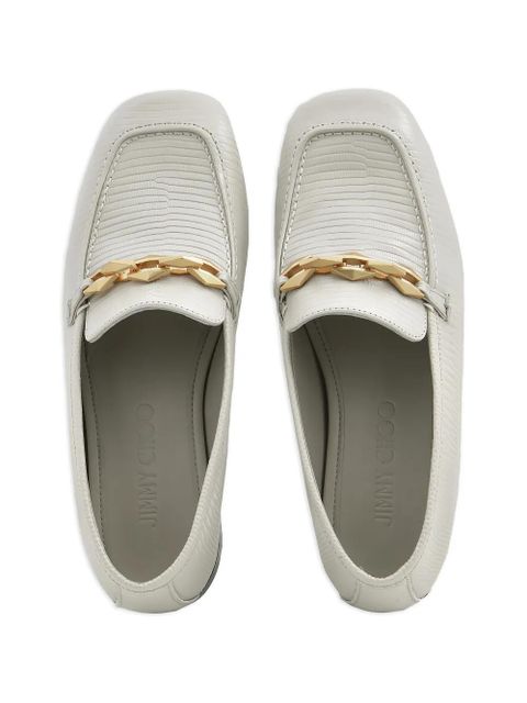 Jimmy Choo Diamond Tilda loafers - White