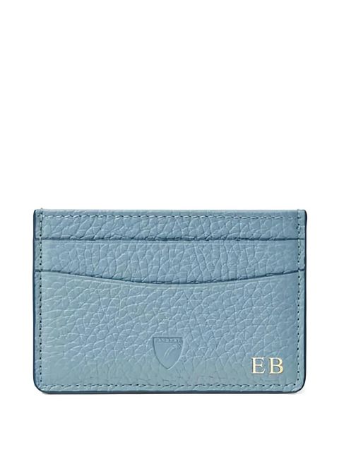 Aspinal Of London logo-plaque cardholder - Blue - zdjęcie produktu nr 1