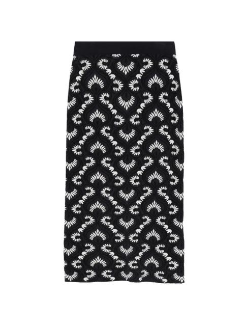 Max Mara patterned midi skirt - Blue - zdjęcie produktu nr 1