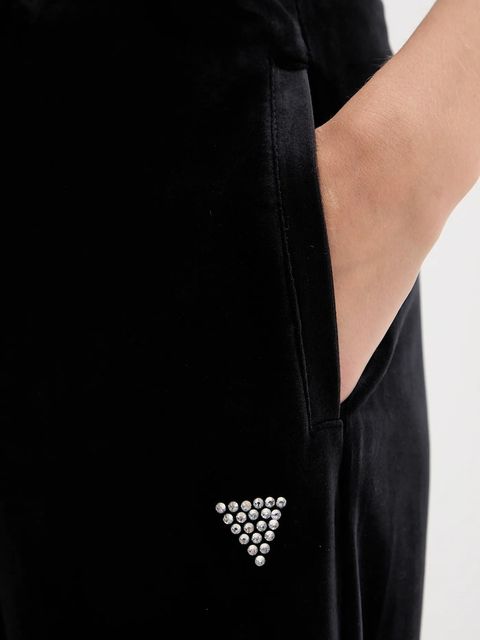 Guess spodnie dresowe COUTURE damskie kolor czarny gładkie V3BB26 K0232
