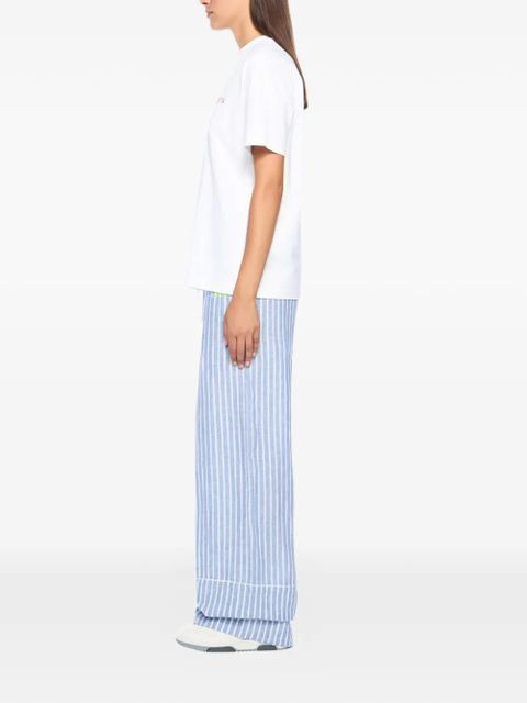 Off-White striped long trousers - Blue