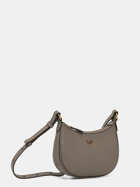 Pinko torebka skórzana kolor szary 103538 A0F1 - zdjęcie produktu nr 2