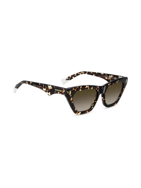 MISSONI EYEWEAR tortoiseshell-effect cat-eye sunglasses - Black - zdjęcie produktu nr 2