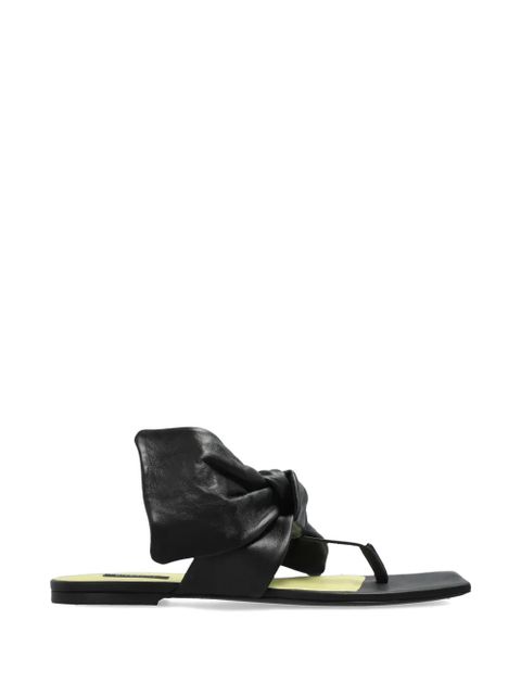 Givenchy Boudoir knotted leather sandals - Black - zdjęcie produktu nr 1