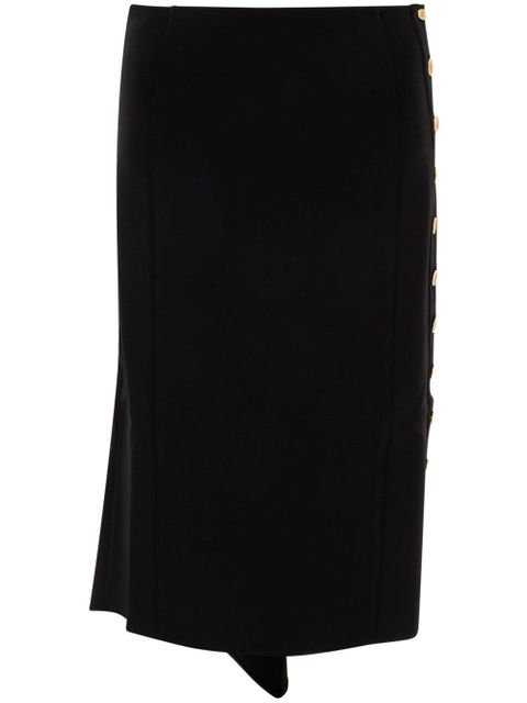 Givenchy asymmetric midi skirt - Black - zdjęcie produktu nr 1