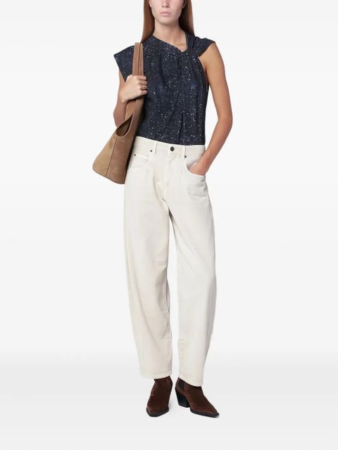 ISABEL MARANT twisted T-shirt - Blue - zdjęcie produktu nr 2