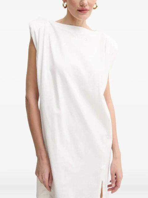 PINKO padded-shoulder dress - White