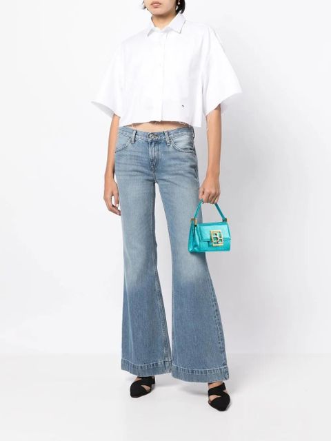 RE/DONE 70s low-rise flared jeans - Blue