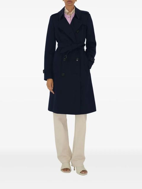 Burberry Chelsea Heritage double-breasted trench coat - Blue