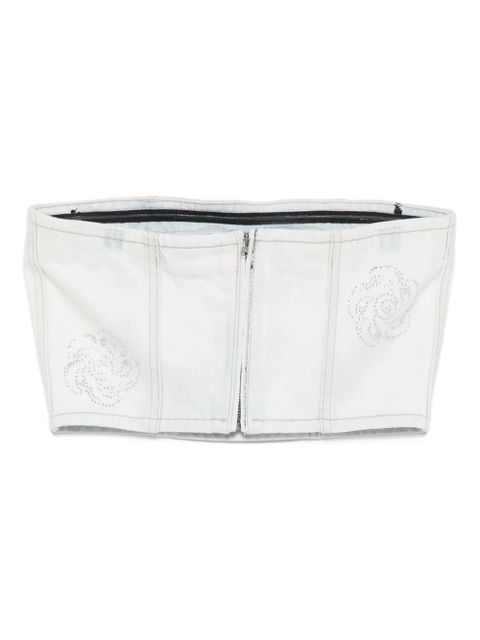 ROTATE BIRGER CHRISTENSEN Emili denim top - Blue - zdjęcie produktu nr 2