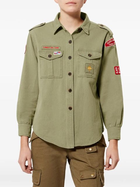 ISABEL MARANT Umberta buttoned patch-pocket shirt - Green