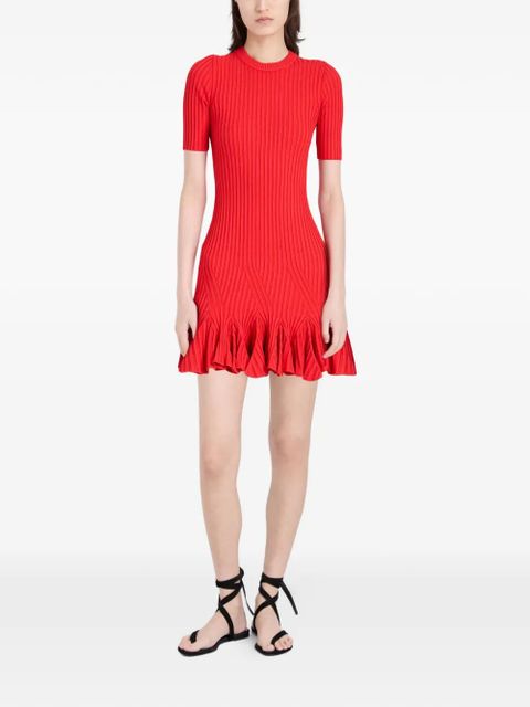 Proenza Schouler Leandra ribbed mini dress - Red - zdjęcie produktu nr 2