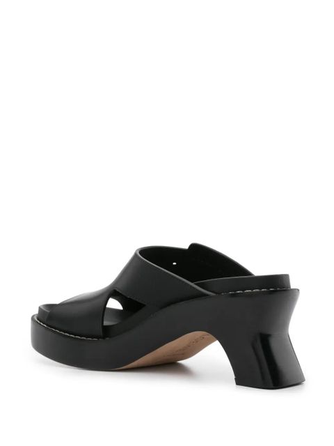 LOEWE 70mm Ease buckle-straps mules - Black