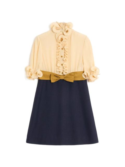 Valentino Garavani Crepe de Chine mini dress - Blue - zdjęcie produktu nr 1