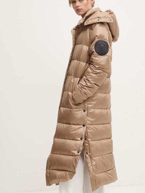 MMC STUDIO kurtka puchowa ICELAND damska kolor beżowy zimowa