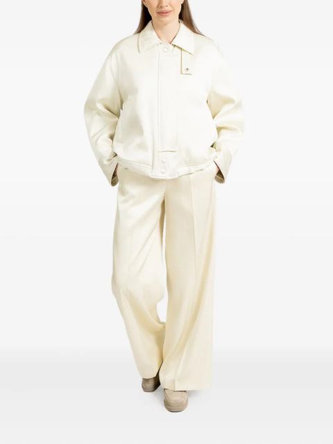 Jil Sander twill bomber jacket - Neutrals