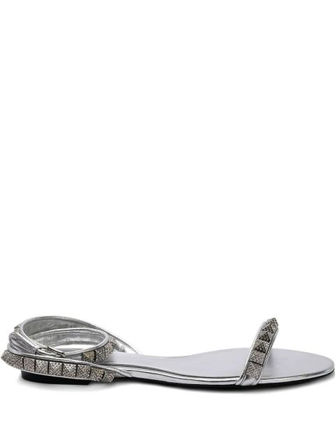 Valentino Garavani stud-embellished strap sandals - Silver - zdjęcie produktu nr 1