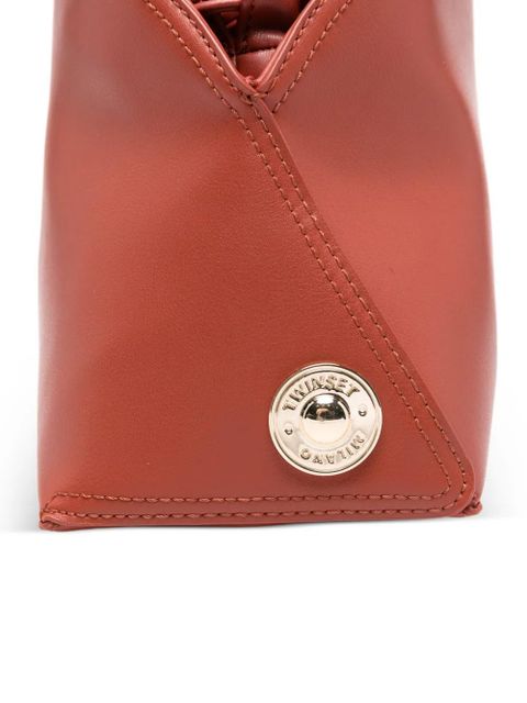 TWINSET logo-plaque tote bag - Brown