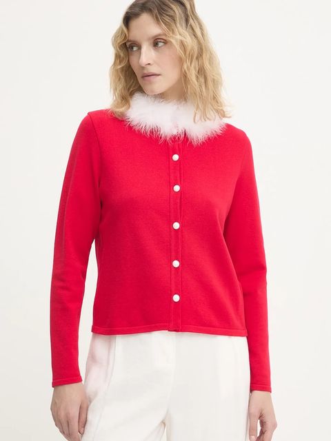 The Sleeper kardigan damski kolor czerwony lekki MKCG09P013F - zdjęcie produktu nr 1