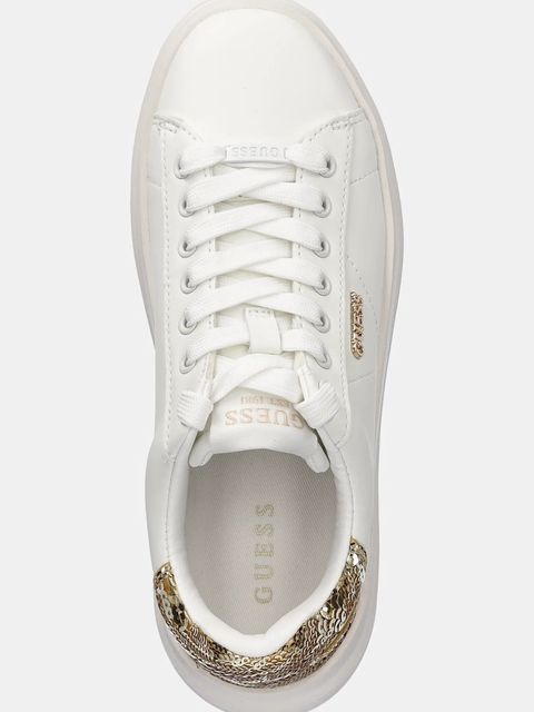 Guess sneakersy skórzane ELBINA10 damskie kolor biały FLFE10 ELE12