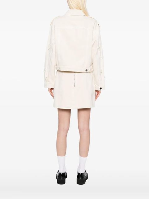 Self-Portrait beaded floral jacket - Neutrals