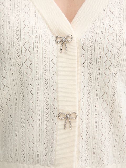 Guess kardigan LYLA damski kolor beżowy lekki W5YR01 Z2ZK2