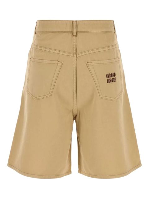 Miu Miu five-pocket bermuda shorts - Neutrals - zdjęcie produktu nr 2