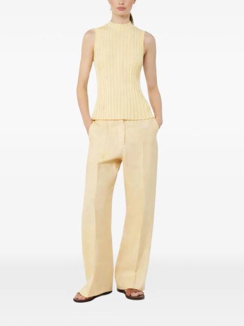 Weekend Max Mara ribbed knitted top - Yellow - zdjęcie produktu nr 2
