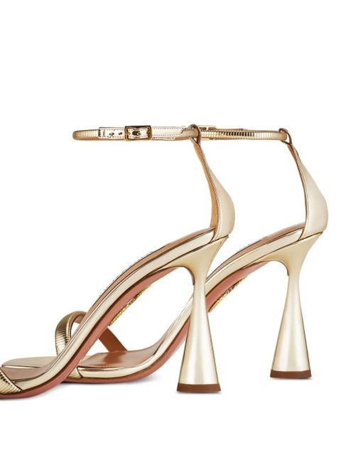 Aquazzura 95mm Hot sandals - Gold