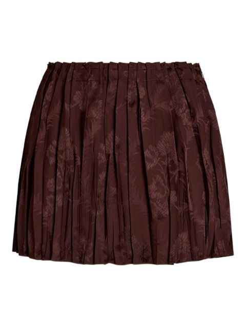 ETRO pleated floral skirt - Brown - zdjęcie produktu nr 1