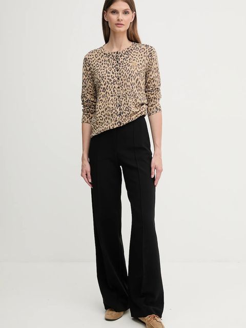 Dkny kardigan damski kolor beżowy lekki DJ5R0648