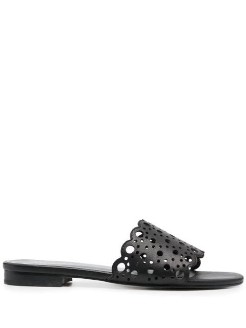 TWINSET slip-on flat sandals - Black - zdjęcie produktu nr 1